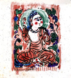 Seated Buddha, 2001 by Shiko Munakata at Kamal Bakhshi Modern Asian