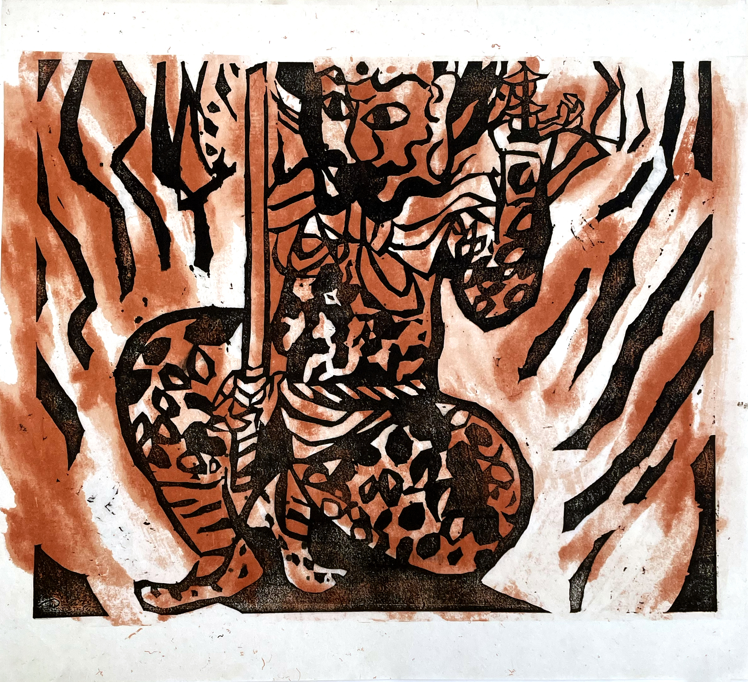 Bishamonten no Saku, 1991 by Shiko Munakata