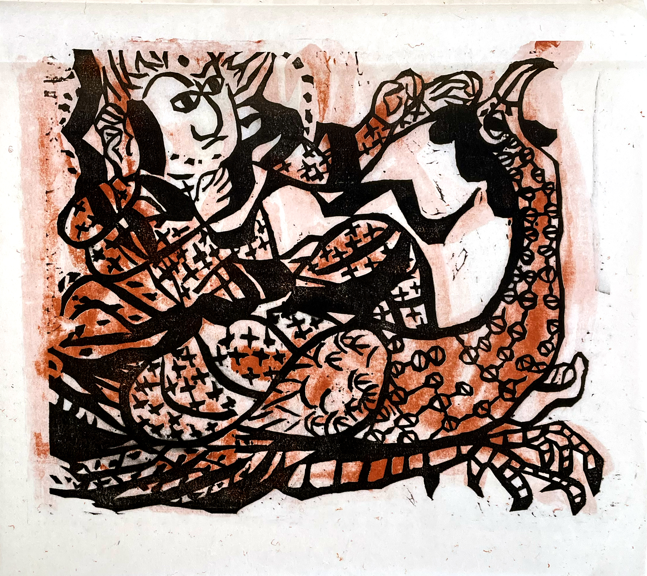 Kurozuka Oni no Iwa (Black Mound Witch), 1991 by Shiko Munakata