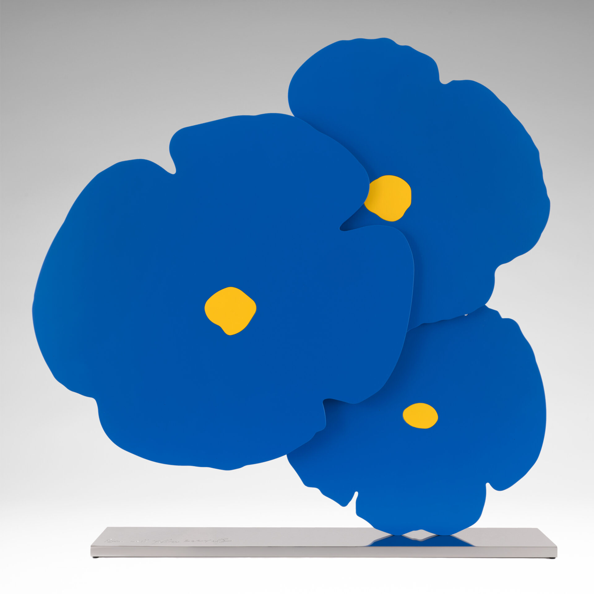 Blue with Yellow by Donald Sultan