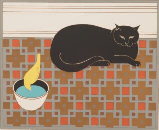Cat and Canary by Will Barnet at ebo Gallery