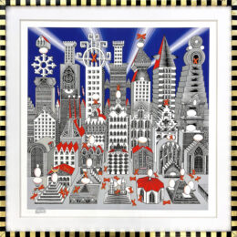 Ciudad de un Millon de Huevos y Veinticinco Duros (hand signed) by Pedro Friedeberg at GallArt.com