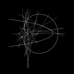 Cissoid of Diocles. Asymptote at Cardioid by Clifford Singer at iMuseum Vegas