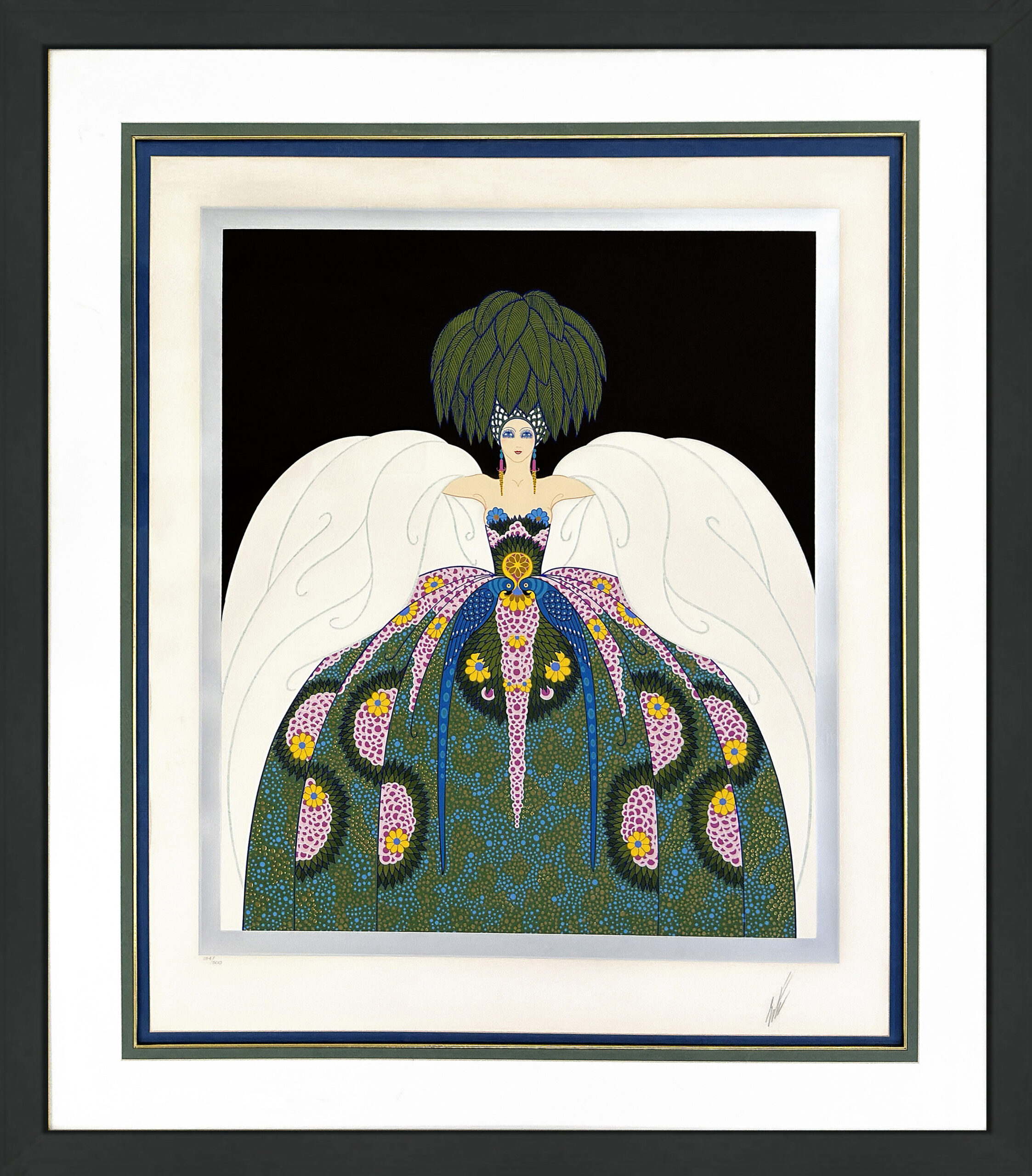 Copacabana (large hand signed foil stamped embossed serigraph) by Erte