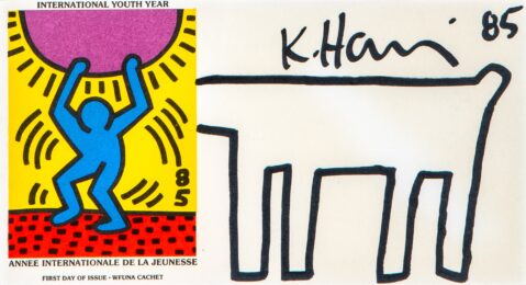Untitled (dog) by Keith Haring at Robert Fontaine Gallery
