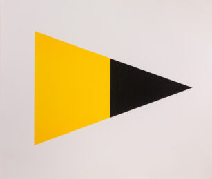 Black Yellow by Ellsworth Kelly at Susan Sheehan Gallery