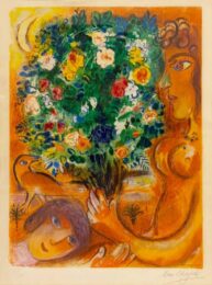 Femme au bouquet (Woman with Bouquet) by Marc Chagall at Epicentrum Art Gallery