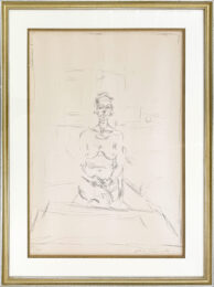 Nu Assis (Lust 53), rare hand signed lithograph by Alberto Giacometti at GallArt.com