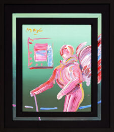 Angel By The Window (custom framed original painting on canvas) by Peter Max at GallArt.com