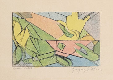 Carte de Veccio (framed, rare hand signed lithograph) by Jacques Villon at GallArt.com