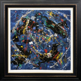 Line Symphony (custom framed large hand signed serigraph) by Tie Feng Jiang at GallArt.com