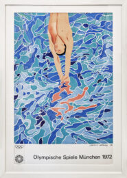 Olympische Spiele Munchen, 1972 (original framed poster) by David Hockney at GallArt.com