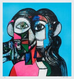 Prismatic Head Composition by George Condo at Clifton Gallery