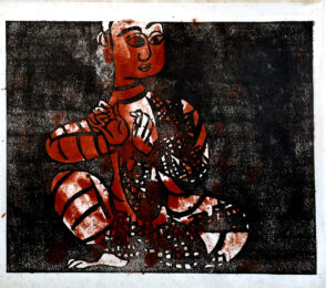 Shomonshin no Saku (Disciple), 1991 by Shiko Munakata at Kamal Bakhshi Modern Asian