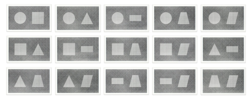 Sol LeWitt Six Geometric Figures All Their Combinations screenprint 1980