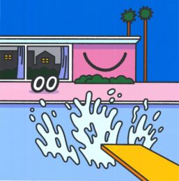 Smaller Splash, 2022 by Face Oka at Kamal Bakhshi Modern Asian