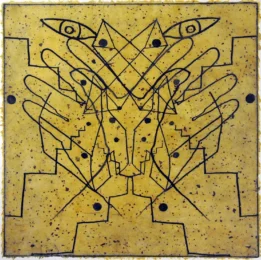 Hands by James Surls at Flatbed Press and Gallery
