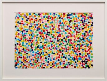 The Currency Unique Painting in the Heni Prescribed Frame by Damien Hirst at Clifton Gallery