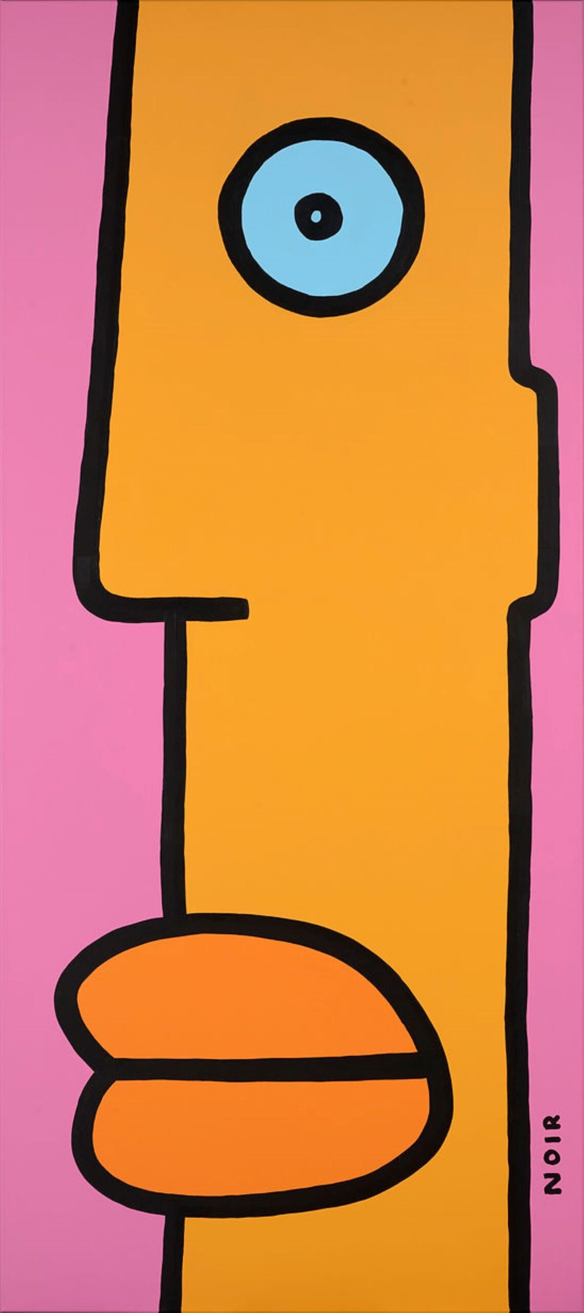 The Mountain is High but The Steepness is Gentle by Thierry Noir