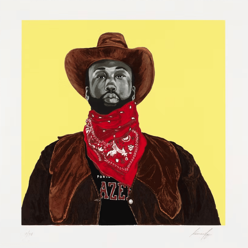 Glare (yellow background) by Otis Kwame Quaicoe