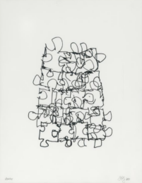 Puzzled #6 (Black State) by Frank Gehry at Gemini G.E.L. at Joni Moisant Weyl