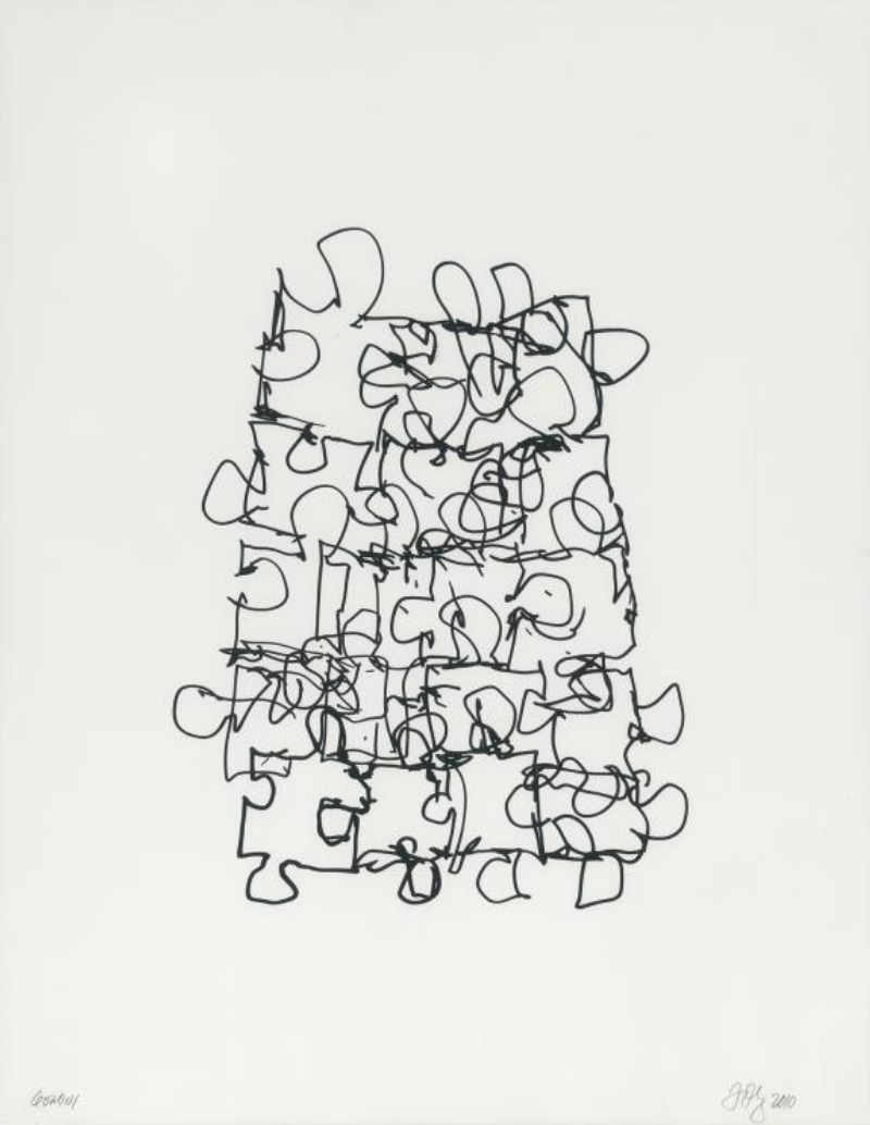 Puzzled #6 (Black State) by Frank Gehry