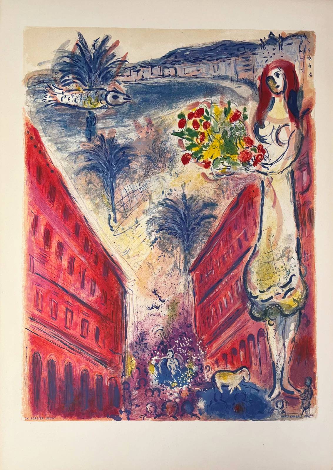 Avenue de la victoire à Nice by Marc Chagall
