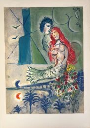 Sirène au Poète (Sirene with Poet) by Marc Chagall at Epicentrum Art Gallery