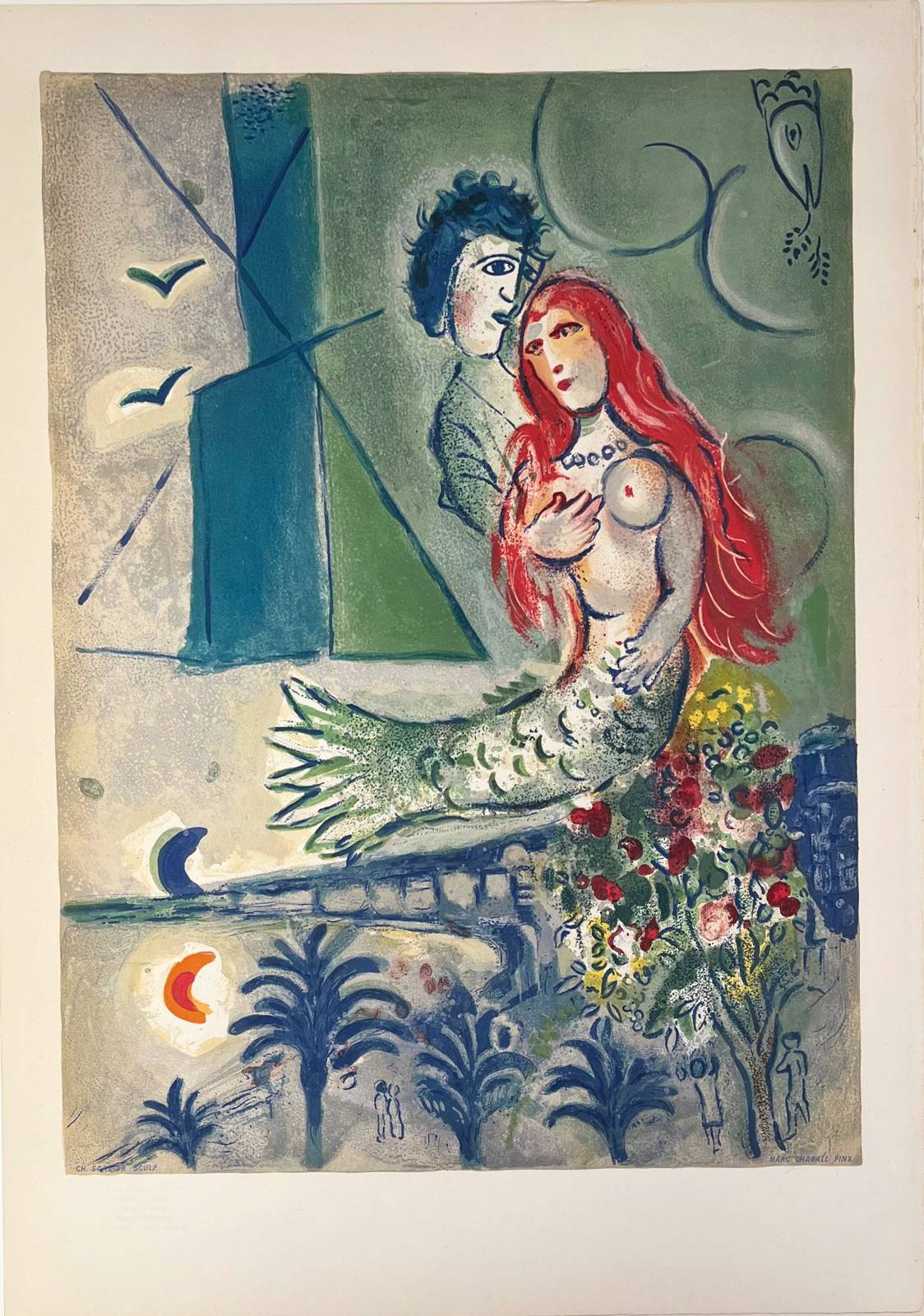 Sirène au Poète (Sirene with Poet) by Marc Chagall