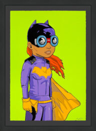 Batgirl (framed, hand signed screen print) by Hebru Brantley at GallArt.com