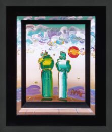 Sage (custom framed original painting on canvas) by Peter Max at GallArt.com