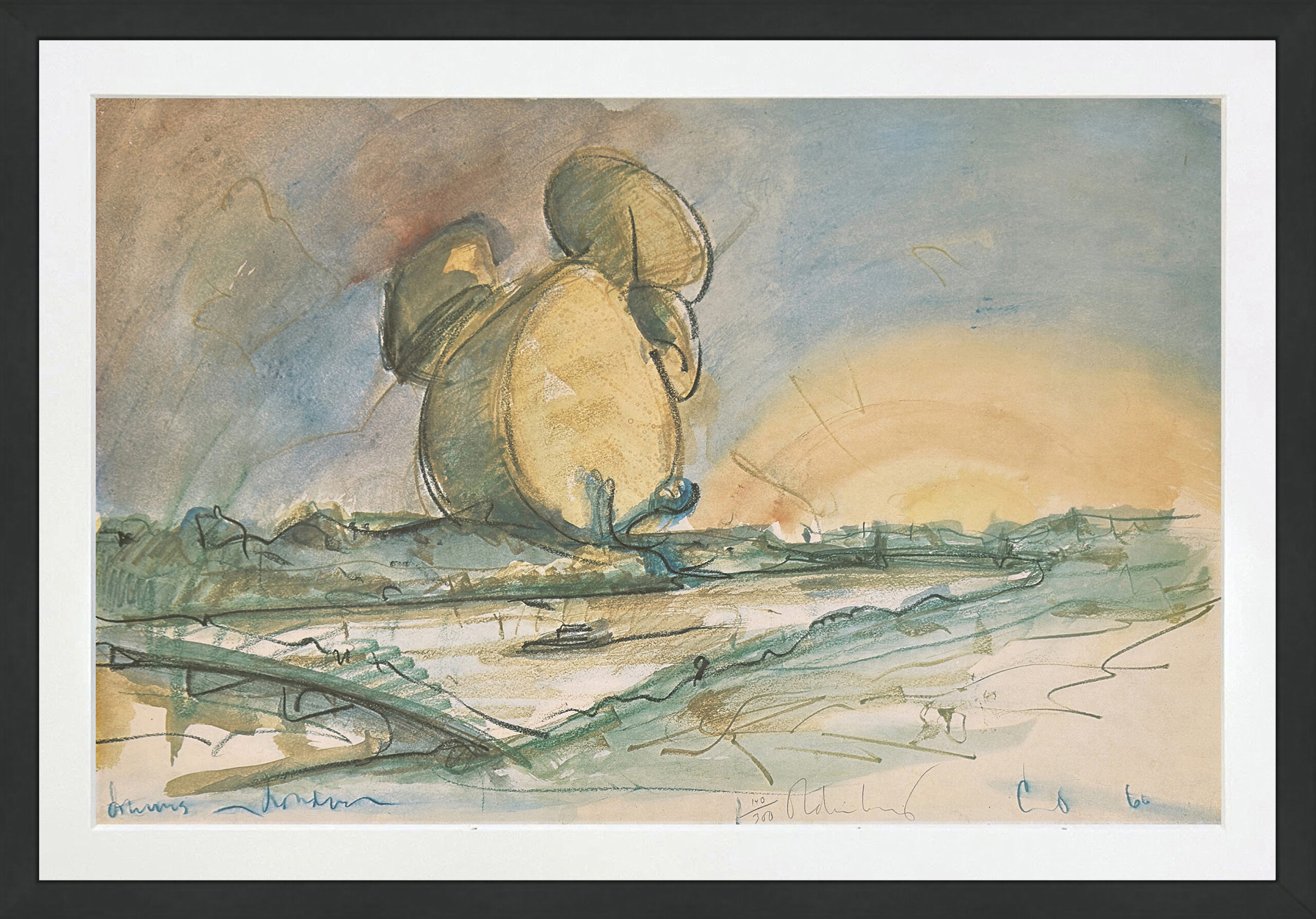 Proposed Colossal Monument for Battersea Park, London, Drum Set, 1966 by Claes Oldenburg