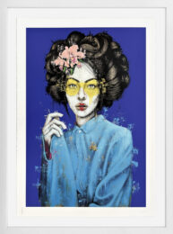 Mossiae (Gold Leaf), unique hand finished screen print by Fin DAC at GallArt.com