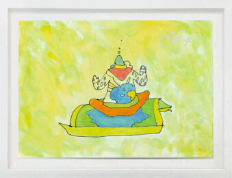 Guru (framed, original mixed media on paper) by Peter Max at GallArt.com