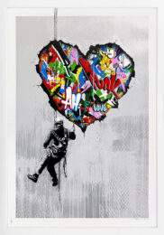 Cracked (framed, large hand signed screen print) by Martin Whatson at GallArt.com