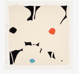 White Poppies with Colors by Donald Sultan at Robin Rosenberg Fine Art