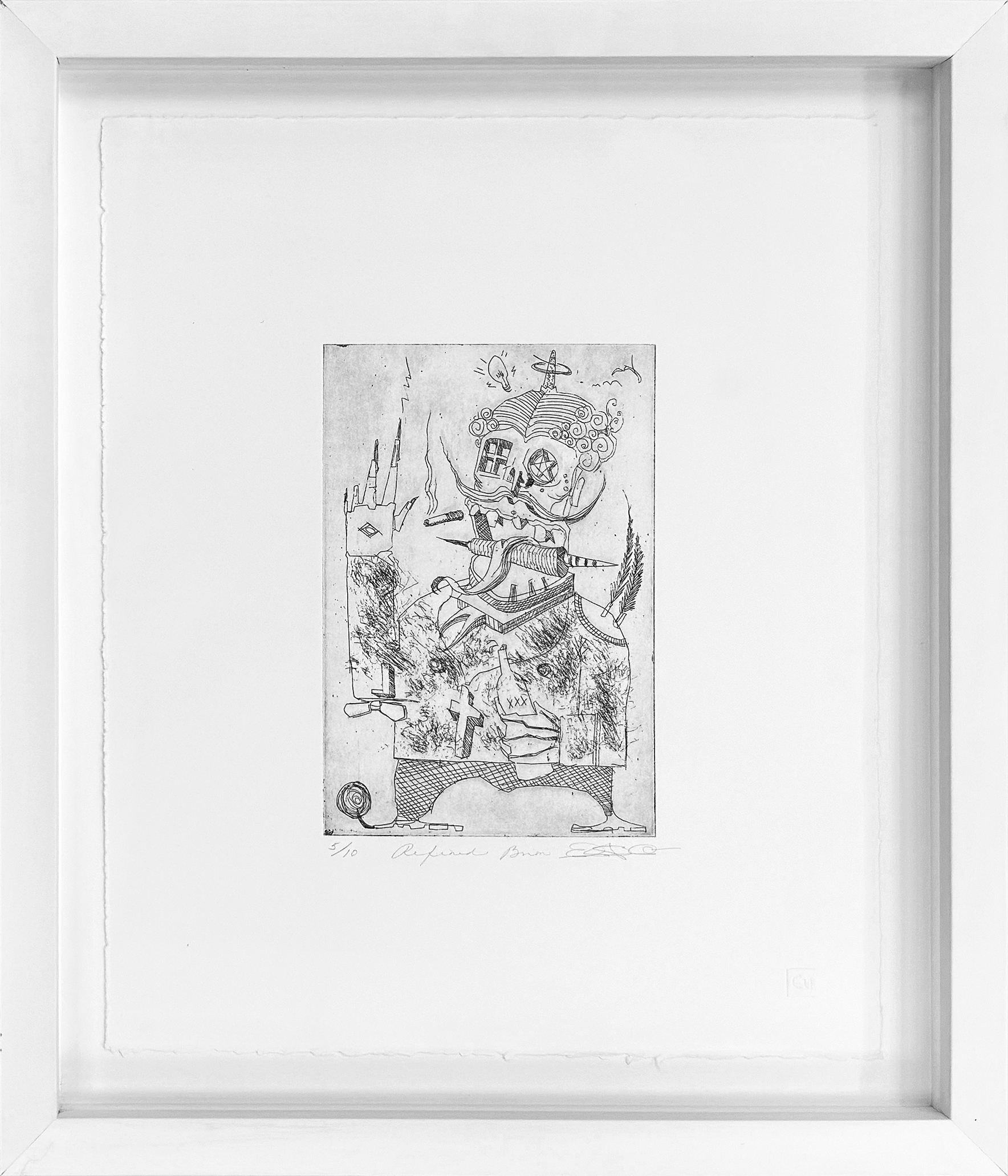 Refined Brim (framed, rare hand signed etching) by Retna