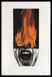 Arena Brains (framed, large hand signed lithograph) by Robert Longo at GallArt.com