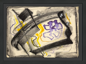 Trapped, Original Gouche on Paper, Hand Signed, Custom Framed by Rolph Scarlett at GallArt.com