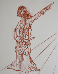 Le Parquet De Soulève (Red) by Max Ernst at Gilden's Art Gallery