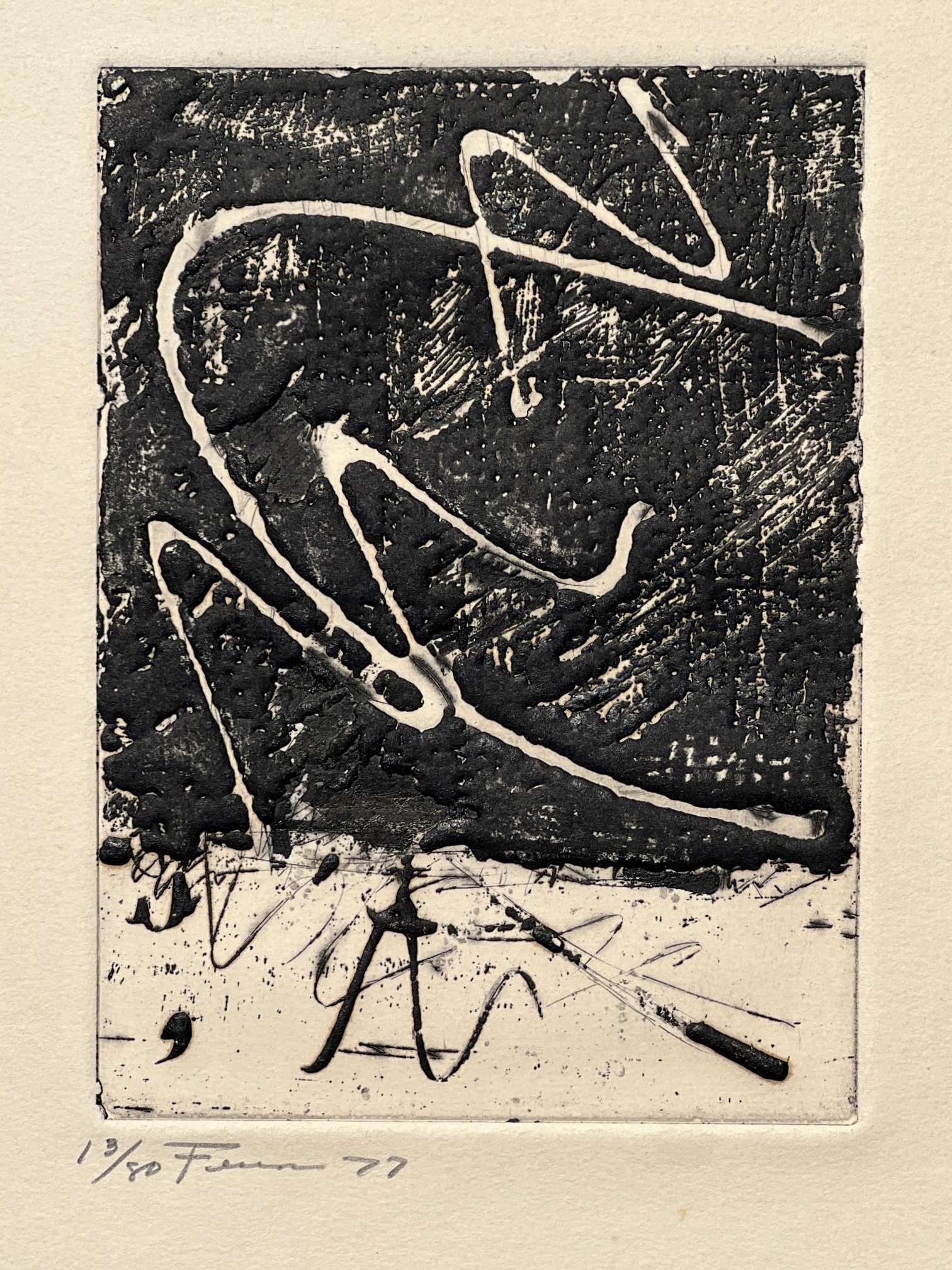 Abstract Composition by Marcelle Ferron
