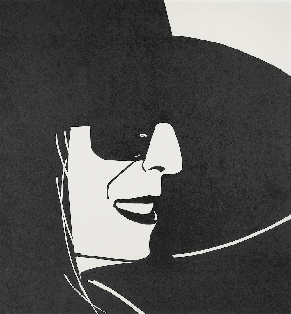 Ada with Black Hat by Alex Katz