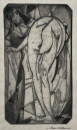 Bathing Woman and Servant by Arthur B. Davies at Jan Johnson Old Master Modern Prints