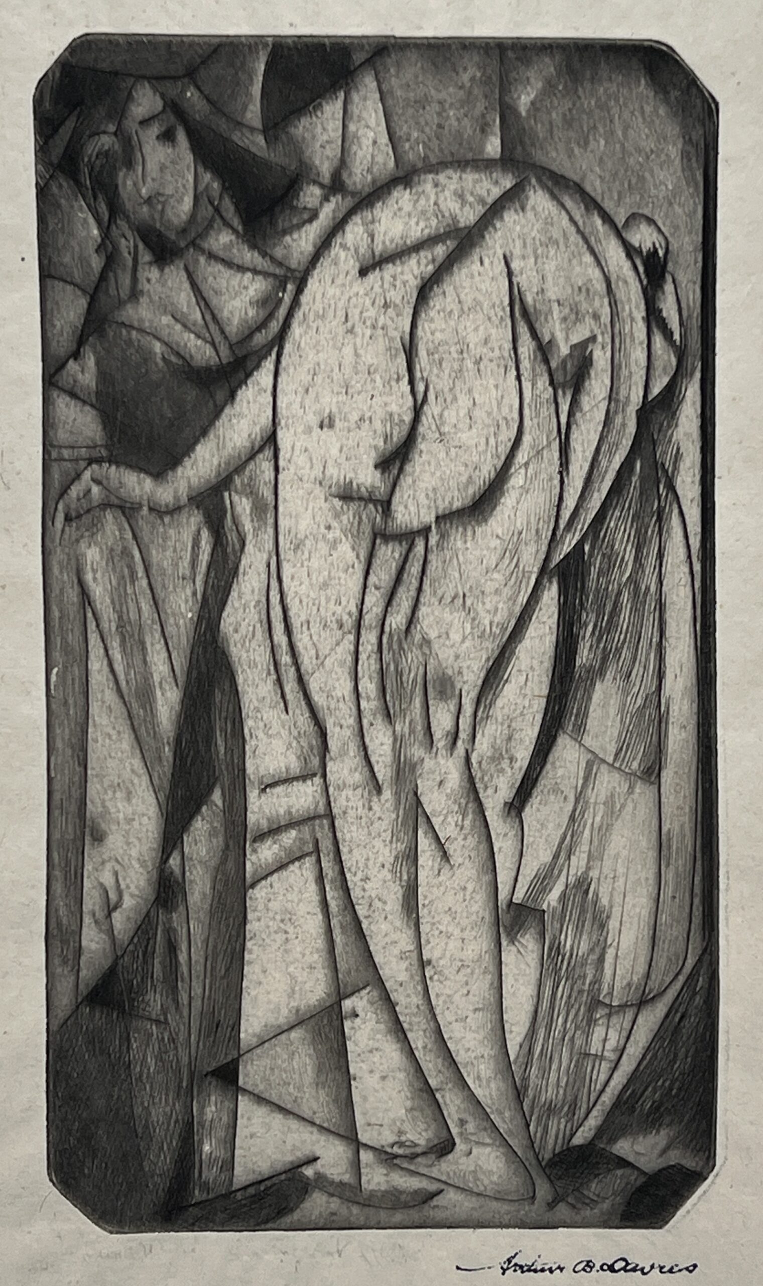 Bathing Woman and Servant by Arthur B. Davies