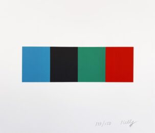 Blue Gray Green Red from the Artists for Obama Portfolio by Ellsworth Kelly at Hamilton-Selway Fine Art