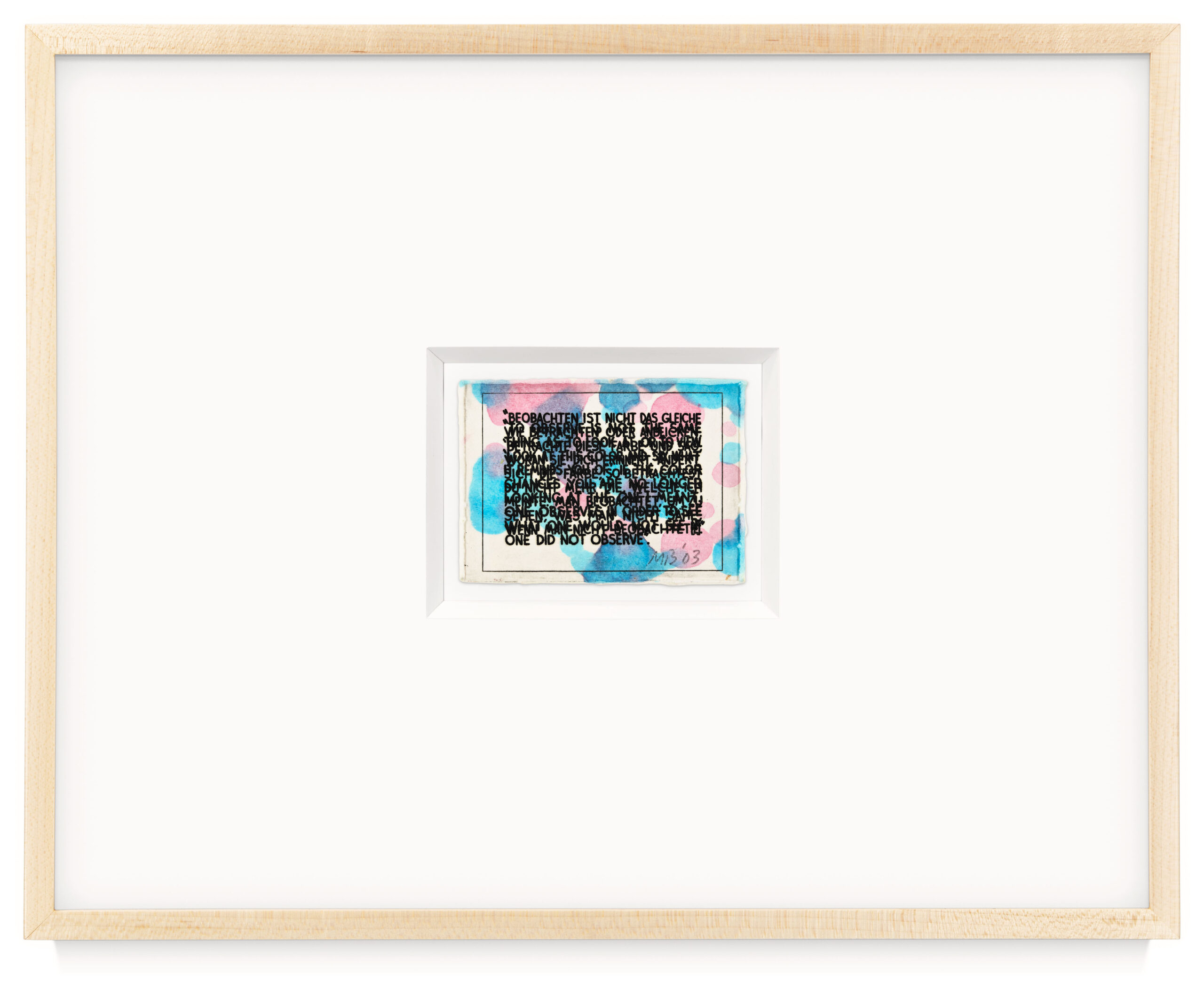 If The Color Changes by Mel Bochner