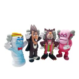 Cereal Monsters, Complete Set of 4 Painted Vinyl Sculptures, New in Boxes by KAWS at GallArt.com
