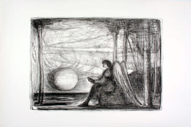 Reading Virgil by Christopher Le Brun RA at Michael Woolworth