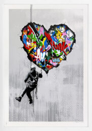 Cracked (framed, large hand signed screen print) by Martin Whatson at GallArt.com