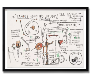 Dog Leg Study by Jean-Michel Basquiat at Taglialatella Galleries